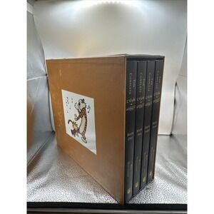 HARDCOVER; The Complete Calvin and Hobbes; Box Set Books 1-4 by Bill Watterson